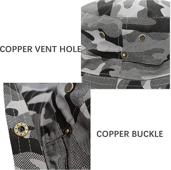 Acsergery Camouflage Solhat UV Beskyttelse Bred Skygge Sommerhat Spandhat Vandrehat Gave