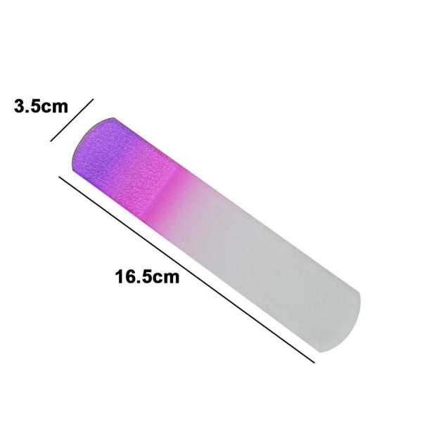 Fodskrubber - Håndlavet Glasfodfil - Fjernelse af Hård Hud og Ligtorne - Grov - Fjerner Hård Hud 2-tone handle glass foot file