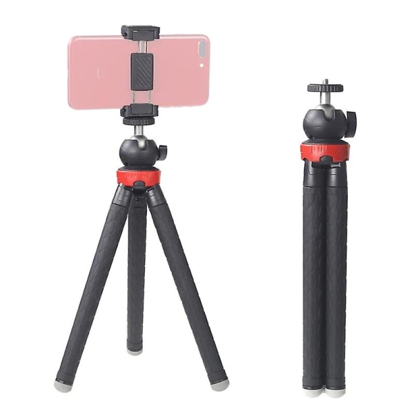 Bärbart kamerastativställ Resa utomhus Live Selfie Stick-stativ med telefonklämma