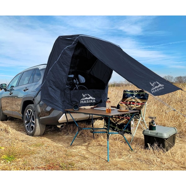 Biltilbehør Campingtelt Fastgøres til SUV Bagklap Nem Opsætning Vandtæt 3000MM UPF 50+ Sort Stor