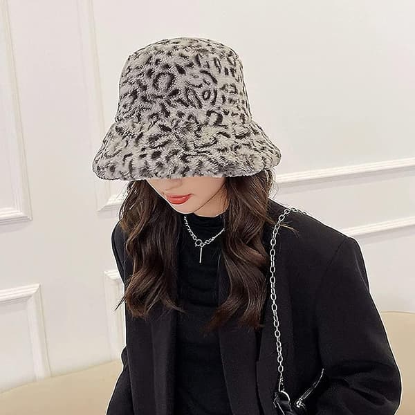 Vinter Faux Fur Bucket Hat Blød Varm Efterår Vinter Fluffy Bucket Hat Til Kvinder
