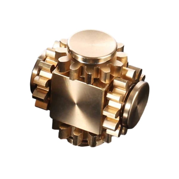 Het Saling Fingertip Gyro Gear Linkage Cube Pure Copper Finger Mechanical Gyro Adult Decompression Toy Gift Craftsman Custody