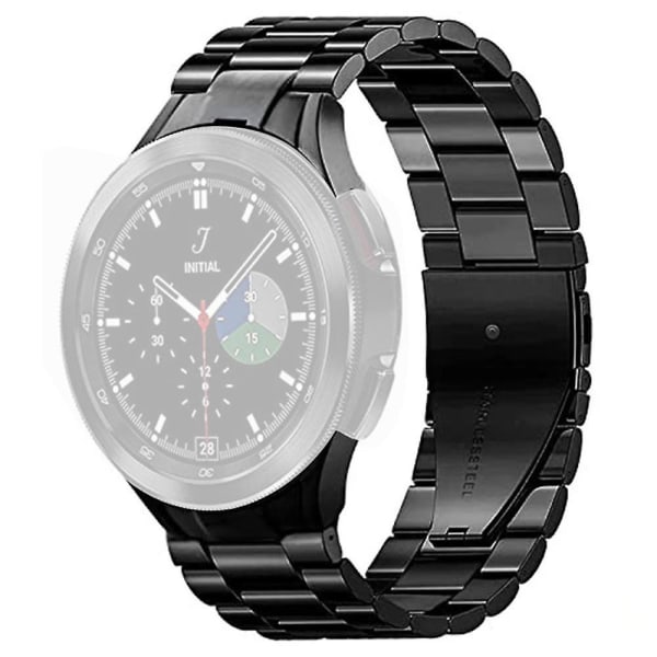 Watch med hopfällbart spänne för Samsung Galaxy Watch 4/5/6 40/44 mm / Watch6 Classic 43/47 mm/5 Pro 45 mm Black