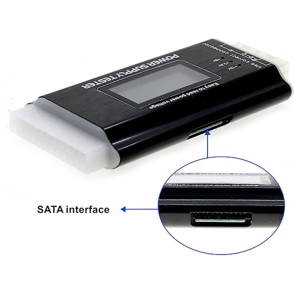 LCD Datamaskin Strømforsyningstester - 20/24 Pins