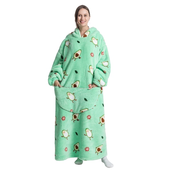 wearable sports hoodie oversized termisk jumper Lazy hoodie plus lang husbeklædning A013