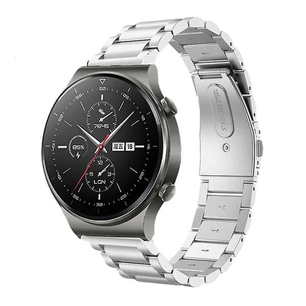 16 mm snabbspänne klockarmband för Huawei Watch Fit mini/ Watch B3/B6 med fällbart spänne Silver