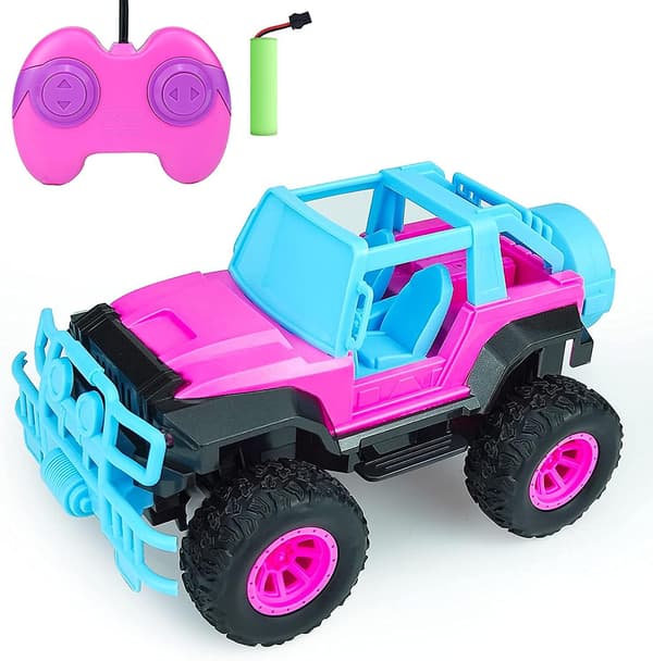 Fjernstyret bil til piger - RC bil legetøj, 1:18 skala, pink