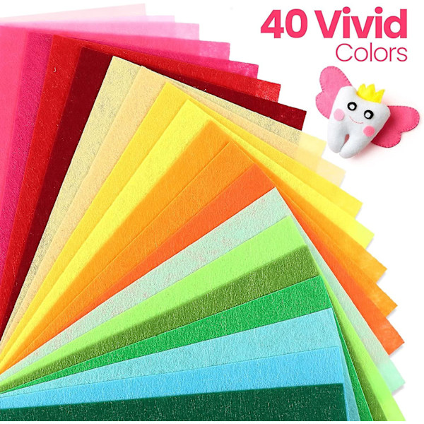 460 stycken filt tyg ark i olika färger filt fyrkanter mjuka hantverk filt ark för hantverk sömnad lapptäcke diy skola hantverk projekt dekoration(