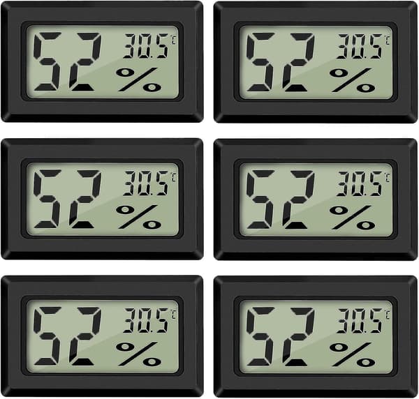Mini digital LCD-termometer hygrometer temperatur fuktighet bärbar termometer termo hygrometer indikator för kontor kök