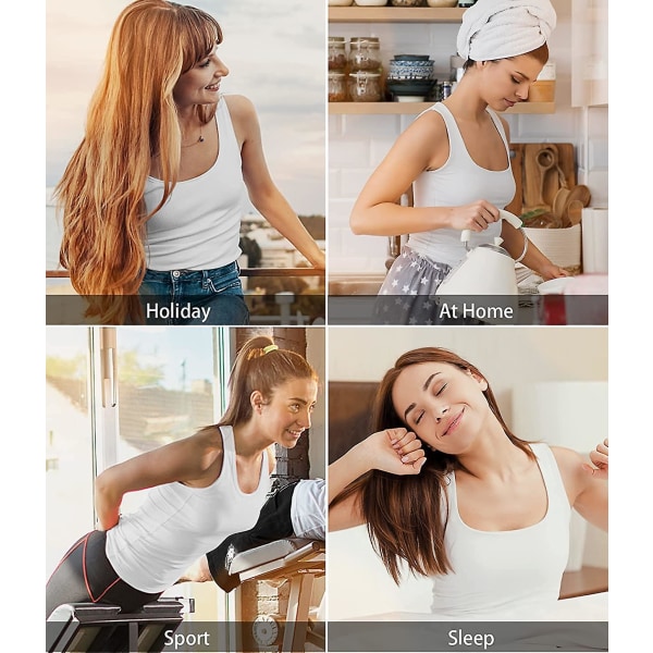 Naisten erittäin pehmeät topit joustavat vapaa-ajan tank topit Style 1 XL