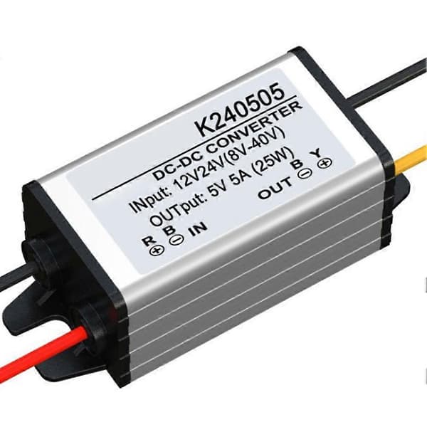 DC-DC 12V til 5V Konverter Nedtrappingsregulator Modul Buck Strømforsyningsadapter JIKAIX 5A
