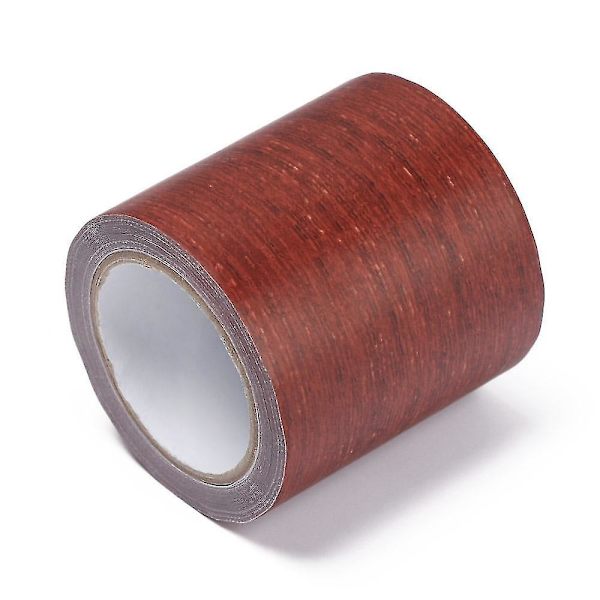 1 st rulle realistisk träådring reparationstejp möbelrenovering sockellist (b: 8 cm * l: 4,57 m) Bordeaux