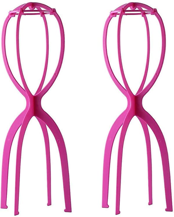 Stativ för långa peruker. Höga perukhuvudstativ. Hetrosa. 2-pack