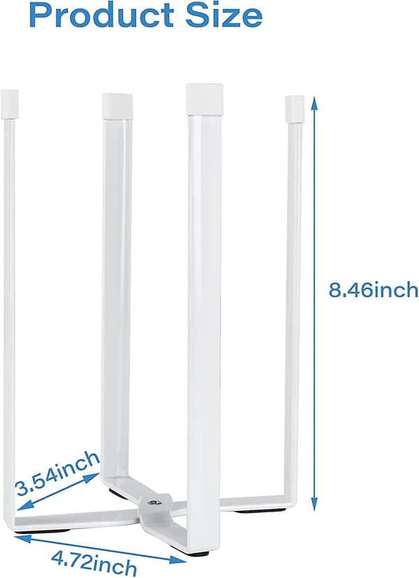 Køkken Plastikpose Tørrestativ Holder, Multifunktionel (hvid)
