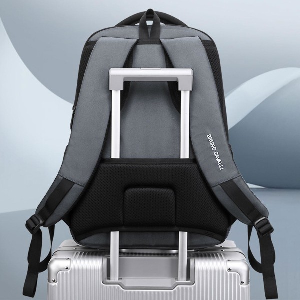 15.6-tommers Laptop Ryggsekk For Menn Og Kvinner, Laptop Ryggsekker, Unisex College Ryggsekker Med Laptoprom Gray