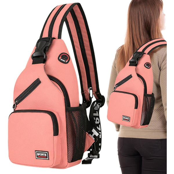 Generisk crossbody-slingryggsäck | Vandringsryggsäck för män - Sling crossbody-axelväska för män och kvinnor Dagryggsäck för vandring, cykling, resor,p