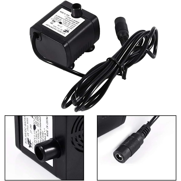 Valentinsdag Karneval DC12V 5W 420L/H Solar Amfibisk Mini Undervand Vandpumpe til Akvarium Fontæne Dam Fisketank Hydroponik Statuer