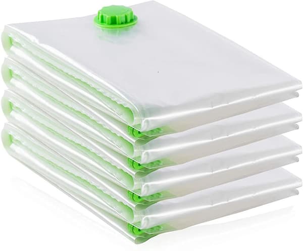 4-pack extra stora vakuumförvaringspåsar [130x100cm] för kläder,