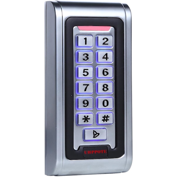 Vedenpitävä IP68 metallikoteloinen itsenäinen kulunvalvontapaneeli Wiegand 26 bit -liitännällä 125 kHz RFID-kortille