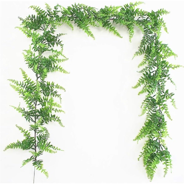Konstgjorda växter Monstera blad, konstgjorda Monstera murgröna vinstockar hängande 1pcs 190cm Boston Ferns Ivy
