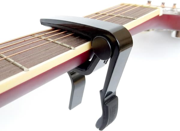 Stanz (TM) Enhånds Gitar Trigger Capo Hurtigskifte (Svart)