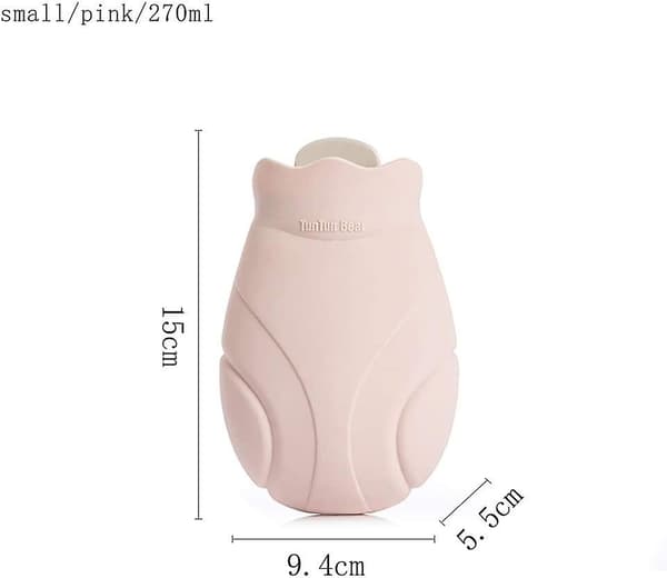270 ml Varmtvannsflaske Silikon Rosa