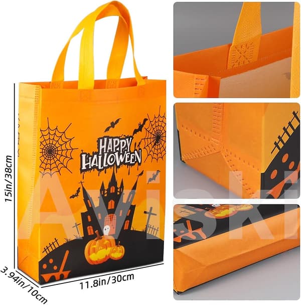 12 st Halloween Trick Or Treat-väskor - Multifunktionella kassar för spöklikt kul!