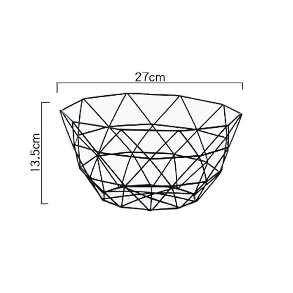 Hedelmäkori, Hedelmäkulho, Metallinen hedelmäkori keittiöön, Hedelmäkulho keittiön työtasolle, Kori hedelmille, vihanneksille, leiville, välipaloille, keittiöön