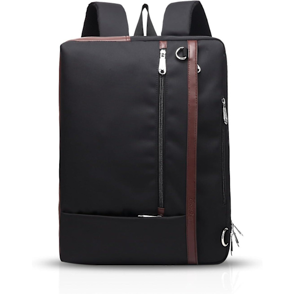 Casual 3 i 1 axelväska 15,6 tum bärbar ryggsäck affärsväska resväska skolväska studentväska utomhusryggsäck vattentät män kvinnor polyester B