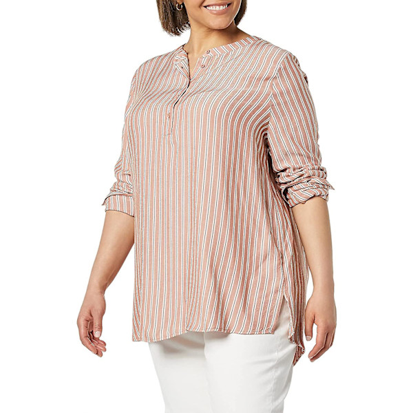 Kvinnors långärmade vävda blus Style 6 XL