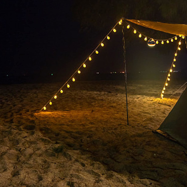 Mini Campinglampa, 5 lägen Sos Campingljus Vattentät Bärbar Tältlampor, Nödcamping Lykta För Utomhus Vandring Camping [energiklass A+]