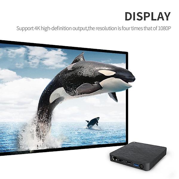 Mini PC -tietokone, pienikokoinen, kaksois-WiFi, monipuolinen koti- ja toimistokäyttöön AU