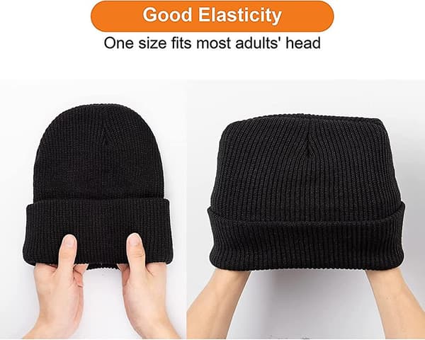 Beanielue for Acsergery Menn Kvinner Mote Vinterluer Komfortabel Elastisk Sluoch Beanie Gave