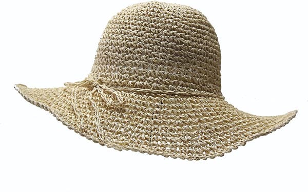 Dame Strand Solhat i Strå: Store Sammenfoldelige & Pakbare Floppy Hatte til Kvinder Style 2
