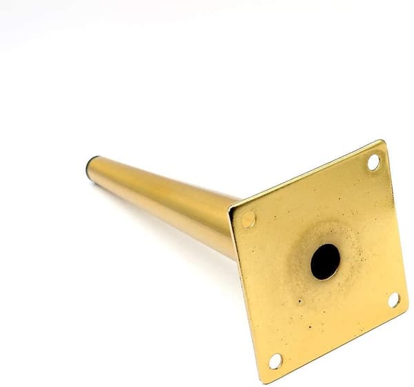 4 stk. 7,8'' Gull Møbelben Skap Metallbordben -