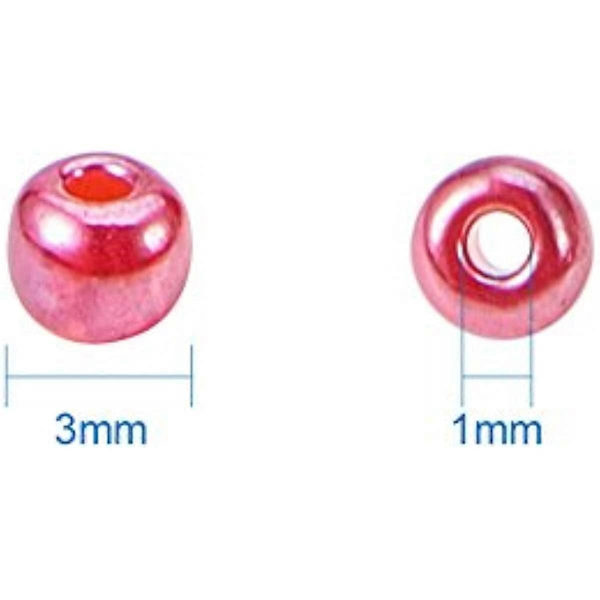 Omkring 4200 stk. 8/0 Flerfarvede Glasknapper til Perler 8 Farver Runde Pony Perler Mini Spacer Tjekkiske Perler Diameter 3mm til Smykkefremstilling