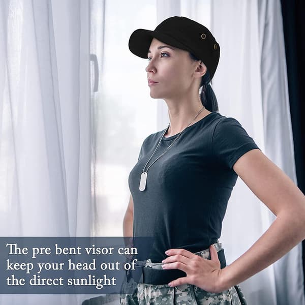 2 Stykker Militærstil Caps Herre Bomulls Army Cap Unisex Army Militær Flat Cap
