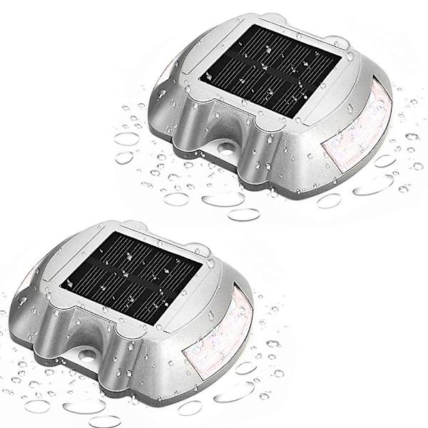 2 kpl aurinkokennovalaisimia LED-ajotievalaisimet laiturin valot portaille kävelyteille portaisiin puutarhoihin pihoille Warm White