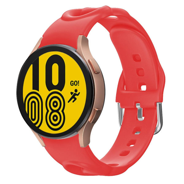 20 mm Quick Release silikonrem til Samsung Galaxy Watch 4/5/6 40/44 mm / Watch6 Classic 43/47 mm Red