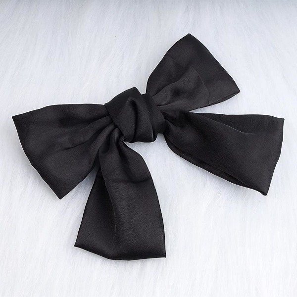 Vintage rosett hårklämmor satin rosett hårspännen silke hårklämma spänne retro