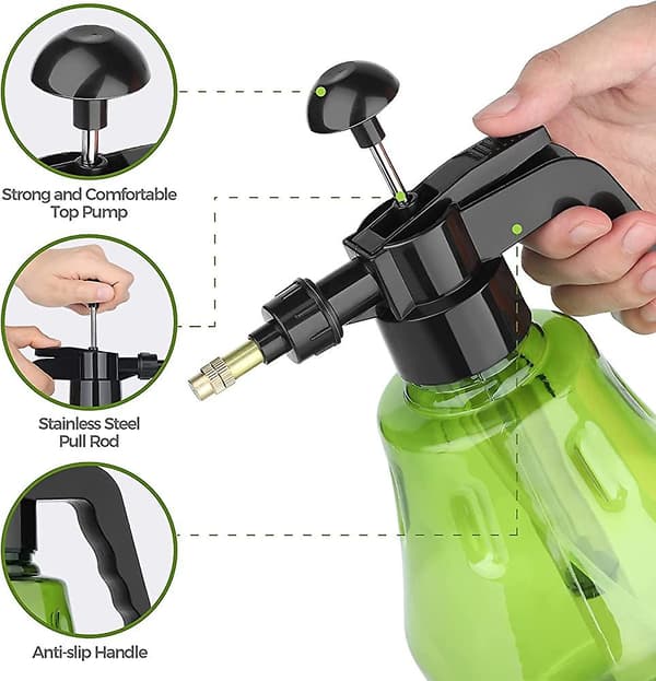 Sprayflaska, acsergery 1,5 l tryck med toppump, acsergery fin dimsprayer