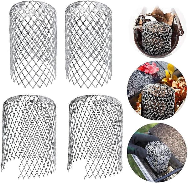 6 Stk. Aluminium Tagrenderiste Tagrendebeskyttelse Metal Tagrende