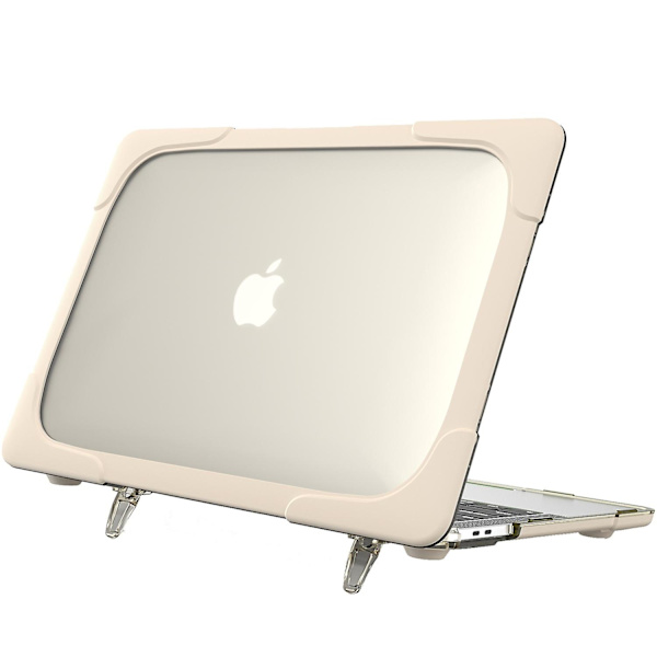 PC-läppärikotelo jalustalla MacBook Air 13\" A1932/A2179/A2337 -malleille, Suojaava kannettavan tietokoneen suojus Khaki