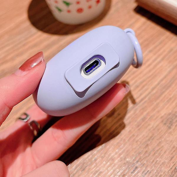 För Lenovo LP80 Hörlurar Laddningsfodral Trådlöst Bluetooth Headset TPU Skyddsfodral Purple