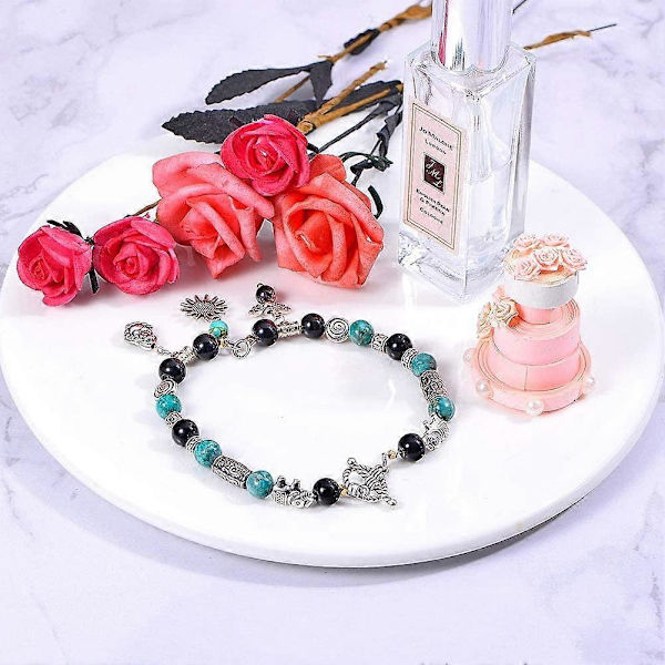 180 st 6 Färgade Kolonnmellanpärlor Tibetansk Filigranrör Metallmellandelar för Armband Halsband Smyckestillverkning Hål: 3,5 mm
