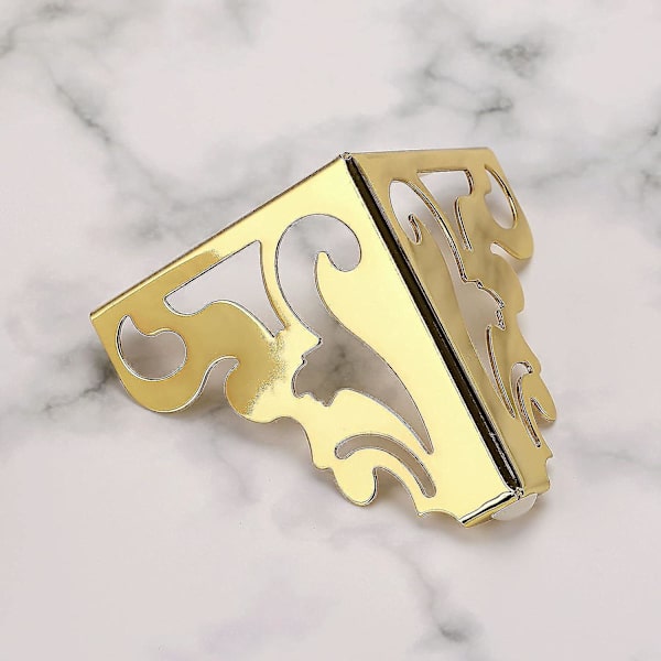 4 st möbelben i metall, moderna soffbordben för reparation och restaurering av byrå, garderob, soffbord, bänkskivor, säng, viktkapacitet Gold 12cm 4.7inch