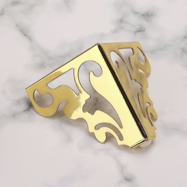 4 stk. møbelben i metall, moderne sofaben skapben for reparasjon og restaurering av kommode, garderobe, tebord, benkehyller seng, vektkapasitet Gold 12cm 4.7inch
