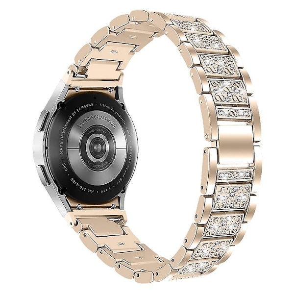 Urrem i rustfrit stål til Samsung Galaxy Watch4 Active 40mm/44mm/Watch4 Classic 42mm/46mm Gold