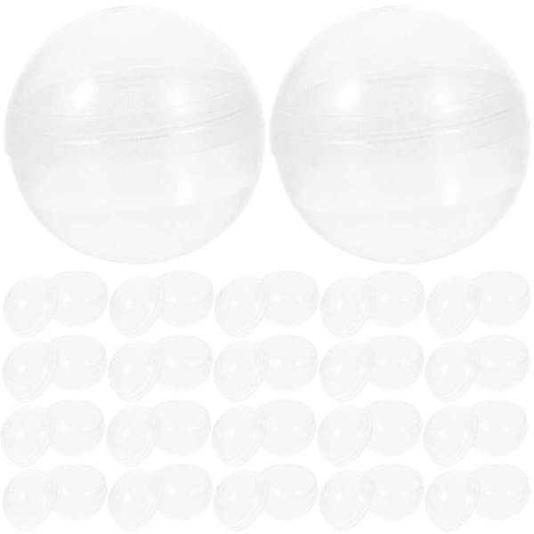 50 stk. Tomme kapsler til automater Legetøjsautomat Runde klare kapsler Transparent 5X5CM