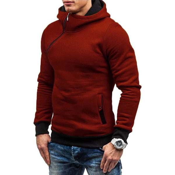 Herr Halv Zip Hoodies Sweatshirts Jumpers Casual Hoody Vintage Sweatshirt Hoodie
